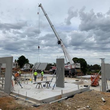 Precast install at Sarah Crescent - Luxury Home